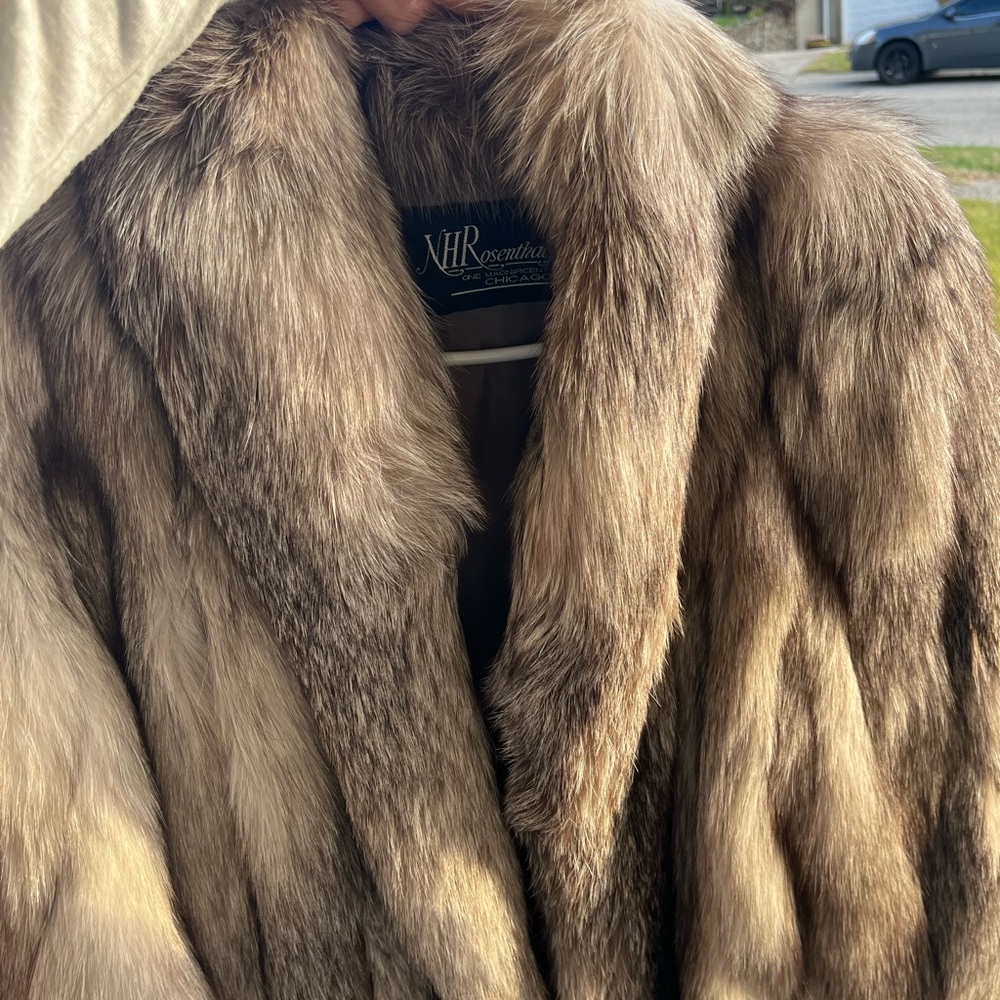 Women's Fur Coat - Brown